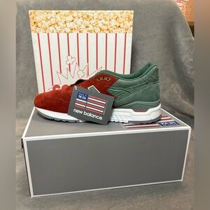 New Balance Concepts x 998 Boston City Rivalry Pack 2001 Men’s Sz 8.5 D Popcorn